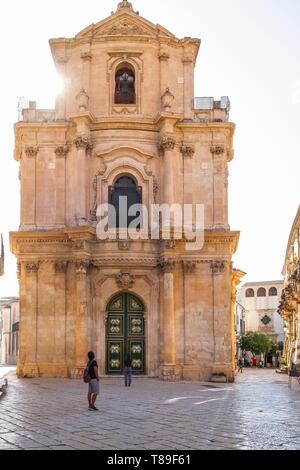 Italien, Sizilien, Sciacca, Weltkulturerbe der UNESCO, San Michele Arcangelo Kirche Stockfoto