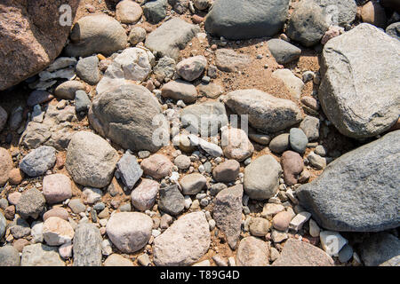 Sonne auf Sand am Strand Urlaub Hintergrund Stockfoto