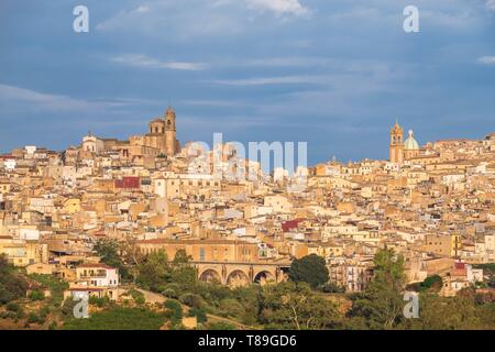 Italien, Sizilien, Caltagirone, UNESCO-Weltkulturerbe, das historische Zentrum Stockfoto