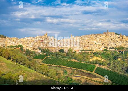 Italien, Sizilien, Caltagirone, UNESCO-Weltkulturerbe, das historische Zentrum Stockfoto