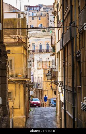 Italien, Sizilien, Caltagirone, UNESCO-Weltkulturerbe, das historische Zentrum Stockfoto