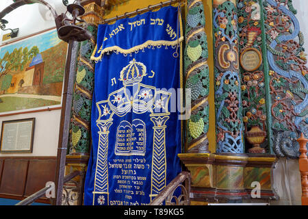 Die Heilige Arche in der Aschkenazi-Ari-Synagoge. Safed (Tzfat), Israel Stockfoto