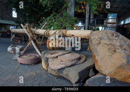 Ancient Olive Press, Olea Essence Store, Golan Heights, Israel Stockfoto