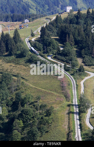 Tramway du Mont Blanc. TMB. Stockfoto