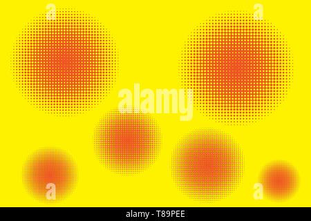 Halbton Kreise verschwinden. Zusammenfassung Nahtlose kreisförmige Muster. Gradient Geschäftskonzept leere Vorlage kopieren Raum isoliert Poster Gutscheine Werbemittel Stock Vektor