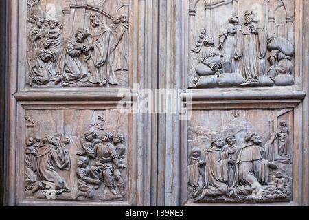 Italien, Sizilien, Catania, barocke Stadt als UNESCO-Weltkulturerbe, 18. Jahrhundert San Benedetto Kirche aufgeführt Stockfoto