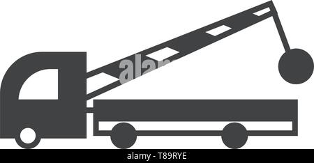 Bau lkw-Vektor icon Bau Service. Stock Vektor