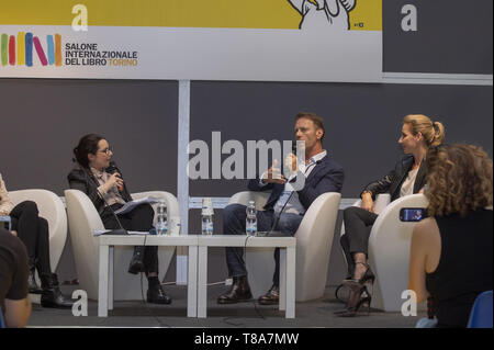 Turin, Italien. 11. Mai, 2019. Rocco Siffredi, Gäste während der xxxii Turin International Book Fair in Lingotto Fiere am 11. Mai 2019 in Turin, Italien. Credit: Antonio Polia/Pacific Press/Alamy leben Nachrichten Stockfoto