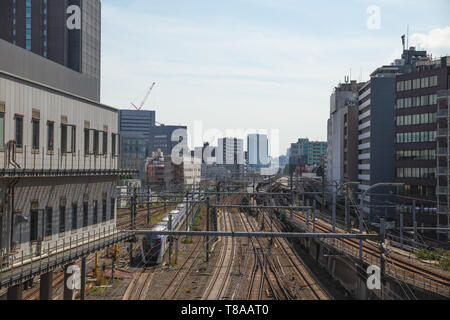 Tokio, Japan - oct 10,2018: Shinjuku Bahnhof in Tokio, Japan. Stockfoto