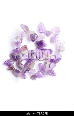 Amethyst Edelsteine Stockfoto