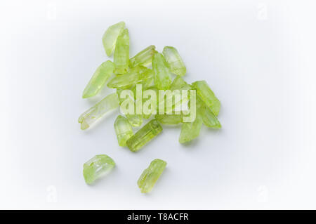 Grüner Quarz lange Nuggets Stockfoto