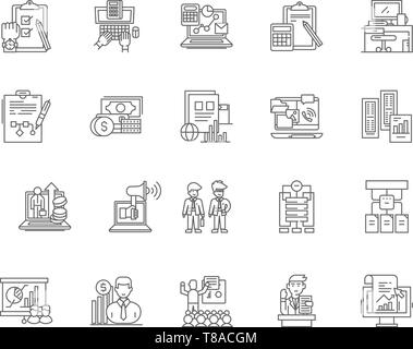 Rechnungshof Zeile für Symbole, Zeichen, Vektor, Abbildung: Konzept Stock Vektor