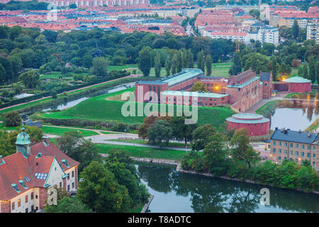 Luftaufnahme von Malmö mit der High Court. Malmö, Scania, Schweden. Stockfoto