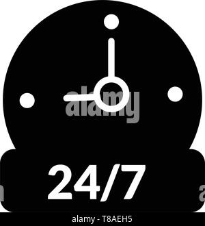 Öffnungszeiten Symbol - voll editierbare Öffnungszeiten vektor Symbol für Webseite oder mobile. Stock Vektor