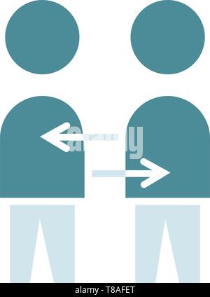 Interaktion Symbol. Vektor Symbol Stock Vektor