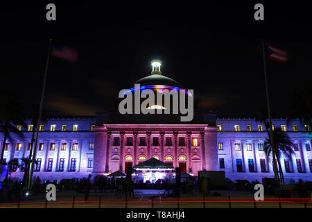 Das Kapitol von Puerto Rico (Capitolio de Puerto Rico) befindet sich auf der Insel San Juan, etwas außerhalb der Mauern des alten San Juan. Stockfoto