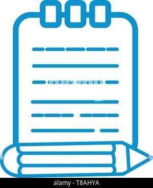 Schreiben Hinweis Symbol vektor Vektor Symbol. Stock Vektor