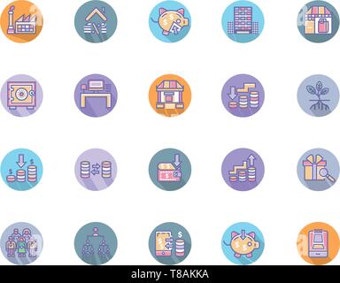 Einfaches Geld verbundenen Finanzen Vector Icons. Editierbare Schlaganfall Perfect Icons für mobile Konzepte und Web Apps Stock Vektor