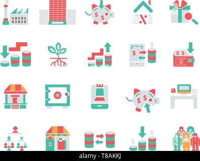 Einfaches Geld verbundenen Finanzen Vector Icons. Editierbare Schlaganfall Perfect Icons für mobile Konzepte und Web Apps Stock Vektor