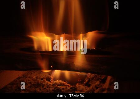 Home Feuer im Herzen der Toskana, Florenz Stockfoto