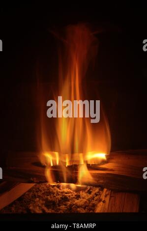 Home Feuer im Herzen der Toskana, Florenz Stockfoto