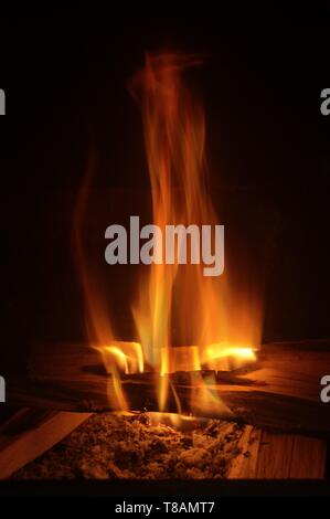 Home Feuer im Herzen der Toskana, Florenz Stockfoto
