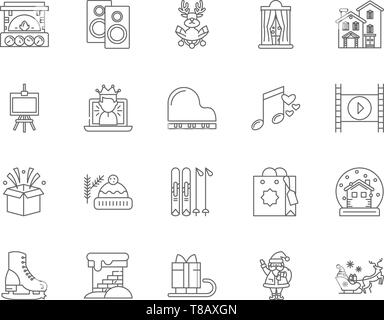 Ferienwohnungen Zeile für Symbole, Zeichen, Vektor, Abbildung: Konzept Stock Vektor