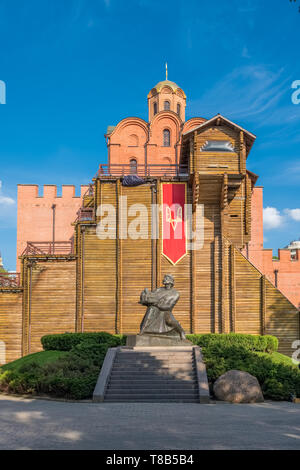 Yaroslav weisen Denkmal vor der Golden Gates in Kiew Stockfoto