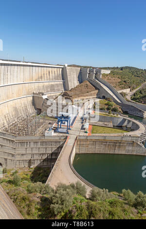 Barragem do Alqueva, Rio Guadiana Fluss Alqueva dam Wasserkraft, Moura, Portugal Stockfoto