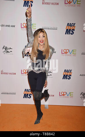 BEVERLY HILLS, Ca - 10. Mai: Latoya Jackson besucht die 26. jährliche Rennen zu löschen MS Gala im Beverly Hilton Hotel am 10. Mai 2019 in Beverly Hills, Kalifornien. Stockfoto