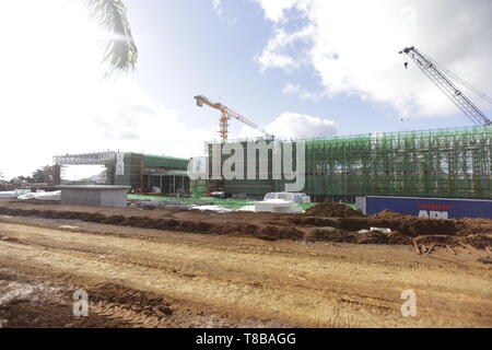 Internationalen Sport und Training Center Komplex an der Cote d'Or, Mauritius... Die Anlage wird voraussichtlich zu einer multi-sport Stadion gehören Stockfoto