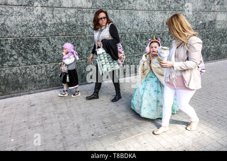 Las Fallas Valencia Festival, Kinder, Spanien Stockfoto