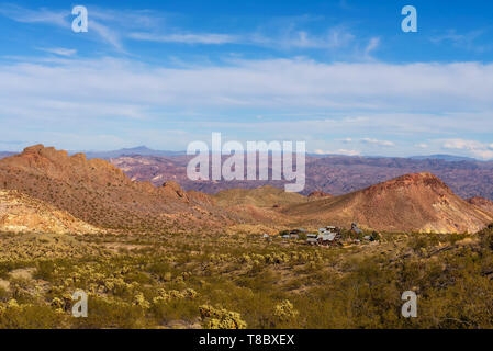 Nelson Geisterstadt in der El Dorado Canyon in der Nähe von Las Vegas, Nevada, gelegen Stockfoto