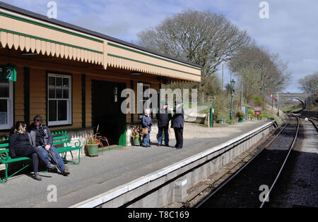 Harman's Cross Station, der Konservierten Swanage Railway in Dorset Stockfoto