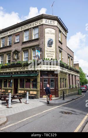 Das Äußere der Herr Clyde Public House, Clennam Street, Southwark, London SE1, UK Stockfoto