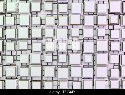 Abstraktes Bild von kuben Hintergrund. 3D-Rendering Stockfoto