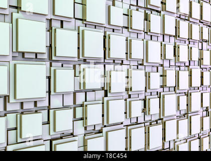 Abstraktes Bild von kuben Hintergrund. 3D-Rendering Stockfoto