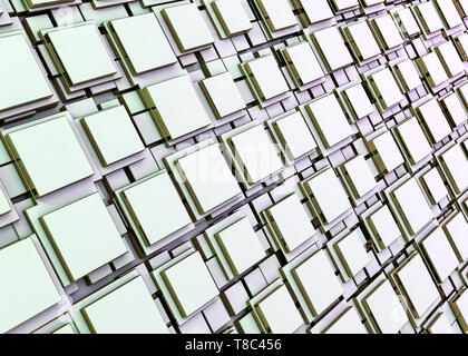 Abstraktes Bild von kuben Hintergrund. 3D-Rendering Stockfoto