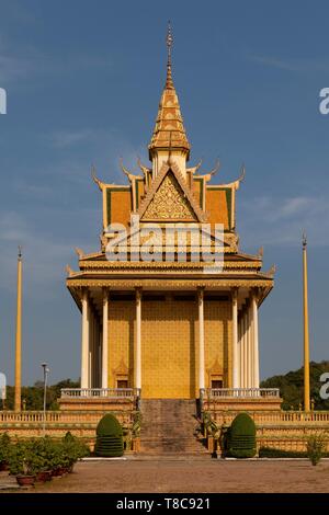 Vipassana Dhura buddhistisches Meditationszentrum, Tempel, Oudong, Udong, Kampong Speu in der Provinz, Kambodscha Stockfoto