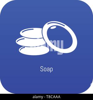 Seife Symbol blau Vektor Stock Vektor