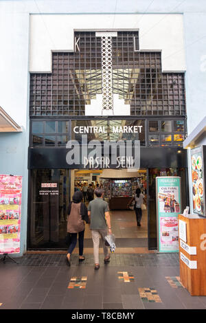 Eingang zum Central Market, Kuala Lumpur, Malaysia Stockfoto