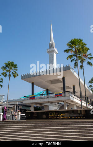 Die Nationale Moschee (Masjid Negara), Kuala Lumpur, Malaysia Stockfoto