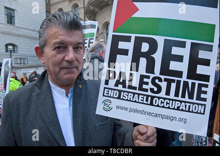 Nationale Demonstration für Palästina Stockfoto