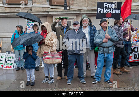 Nationale Demonstration für Palästina Stockfoto
