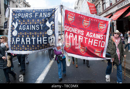 Nationale Demonstration für Palästina Stockfoto