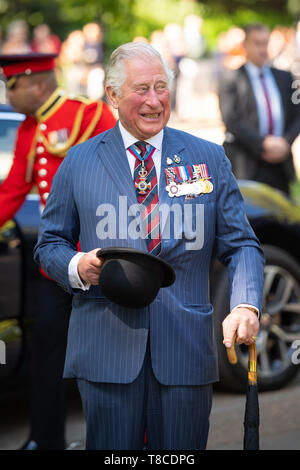 Der Prinz von Wales besucht die jährliche Kombinierte Kavallerie Alte Kameraden Association Parade, im Hyde Park, London, der ehrt Mitglieder der Kavallerie und Yeomanry im Zweiten Weltkrieg 1 und in den folgenden Konflikten getötet. Stockfoto