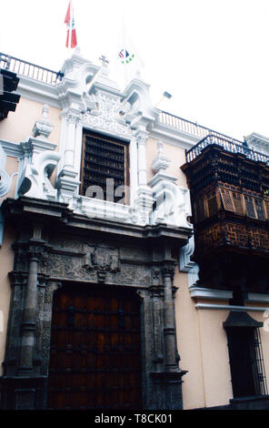 Palacio de Torre Tagle Lima Peru Stockfoto