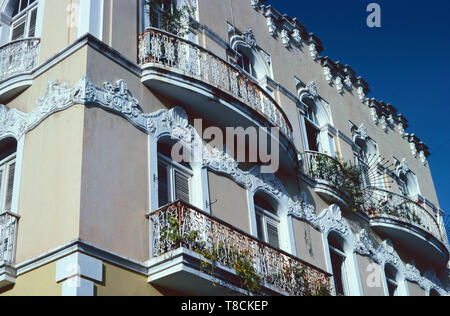 Koloniale Architektur, historische Viertel im alten San Juan, Puerto Rico. Stockfoto
