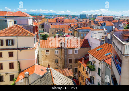 Stadtbild von Zadar in Kroatien Stockfoto