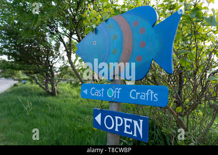 Balnakeil Craft Village, Durness an der Nordküste 500 Autowanderstraße im Norden von Schottland, Großbritannien Stockfoto